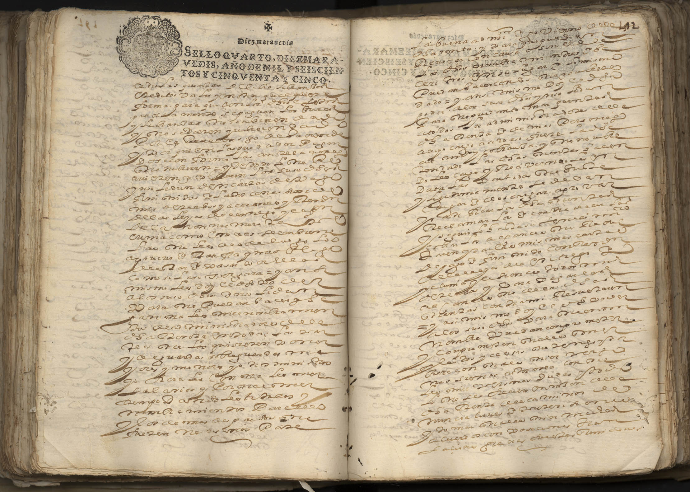 Registro de Ignacio de Albornoz y Velasco, Murcia de 1655.